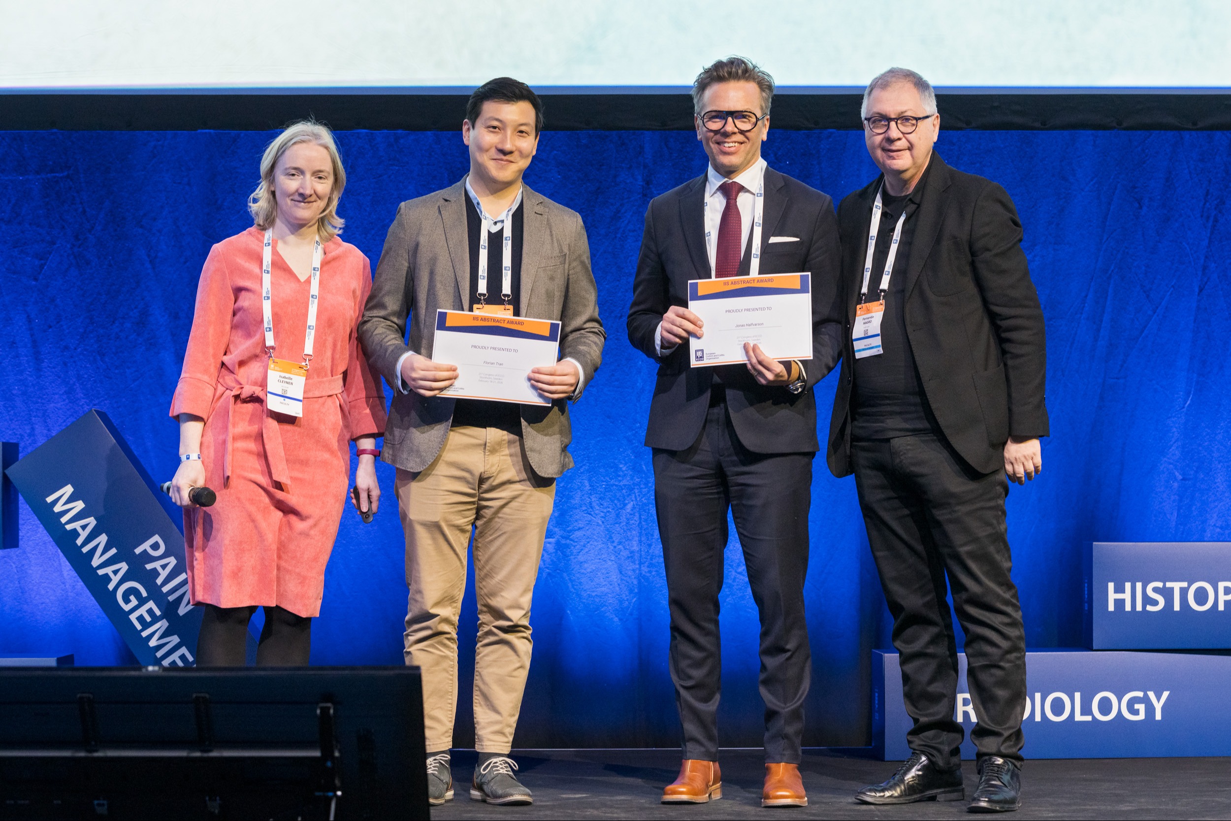 Group picture of the winners of the IIS Abstract Awards