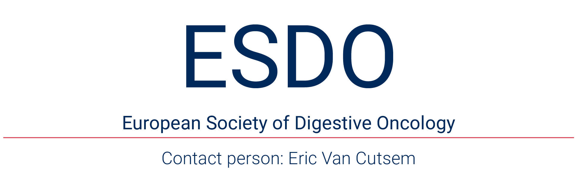 ESDO – European Society of Digestive Oncology; Contact person: Eric Van Cutsem