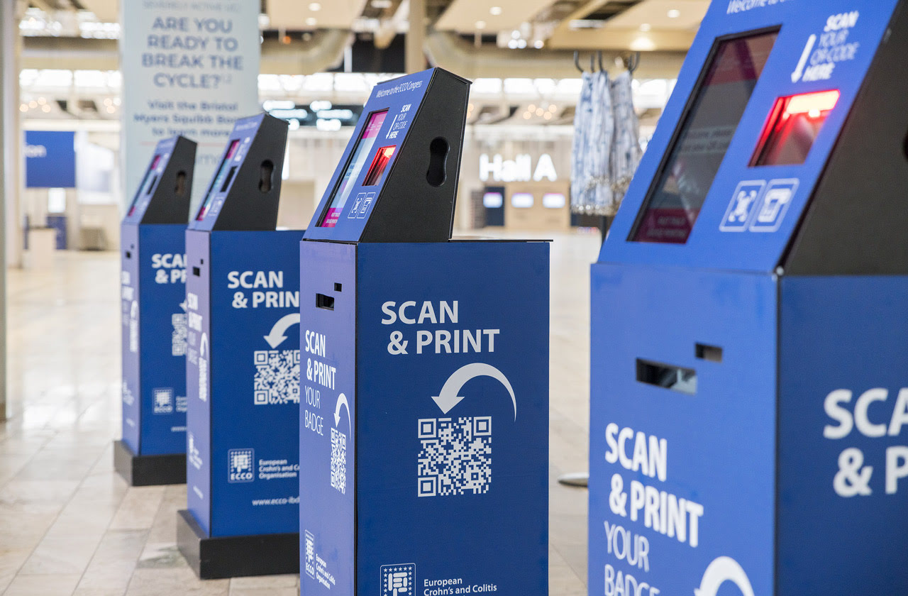 four registration points at the ECCO&rsquo;24 congress