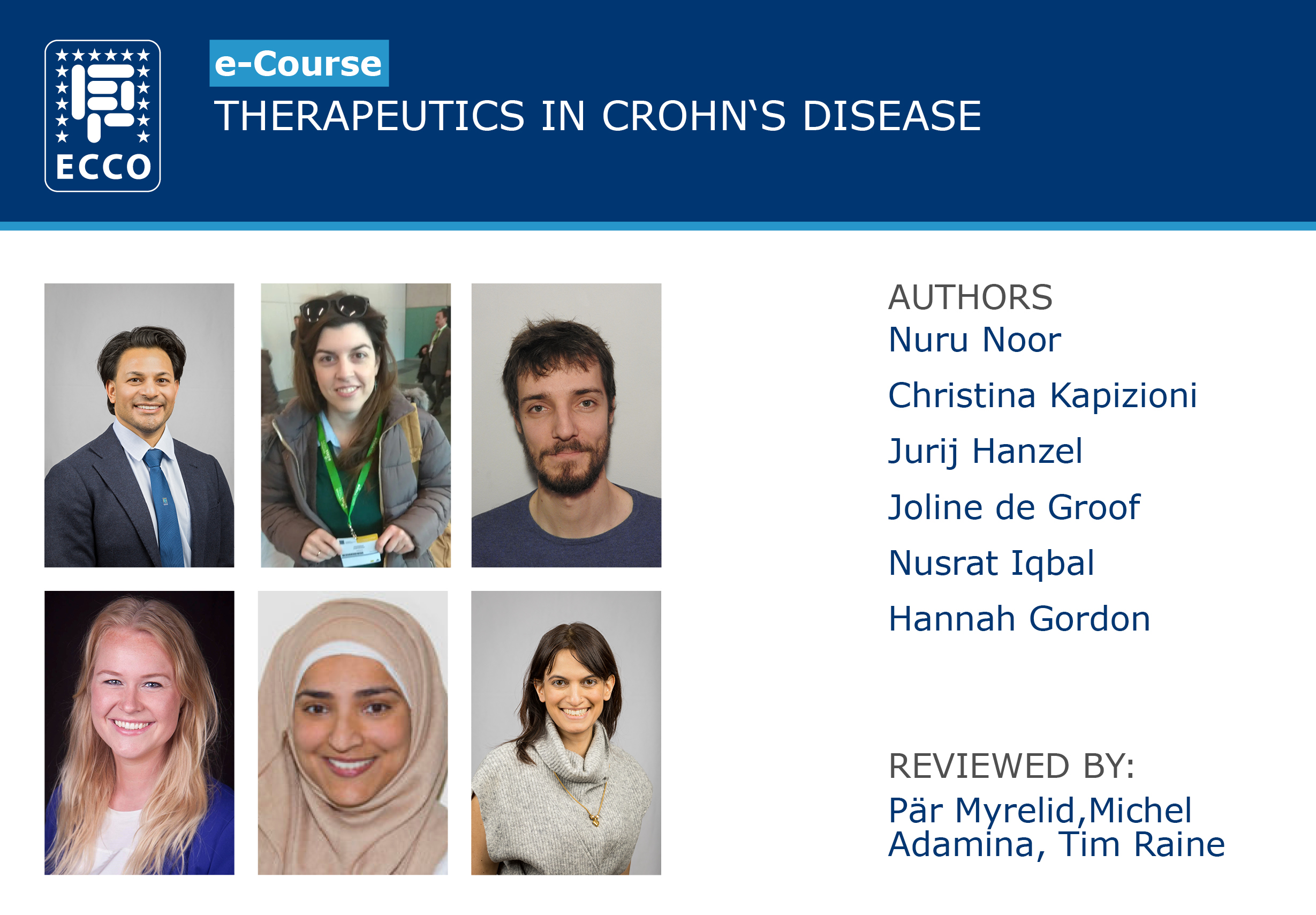 Cover of the e-Course &ldquo;Therapeutics in Crohn&rsquo;s Disease&rdquo;