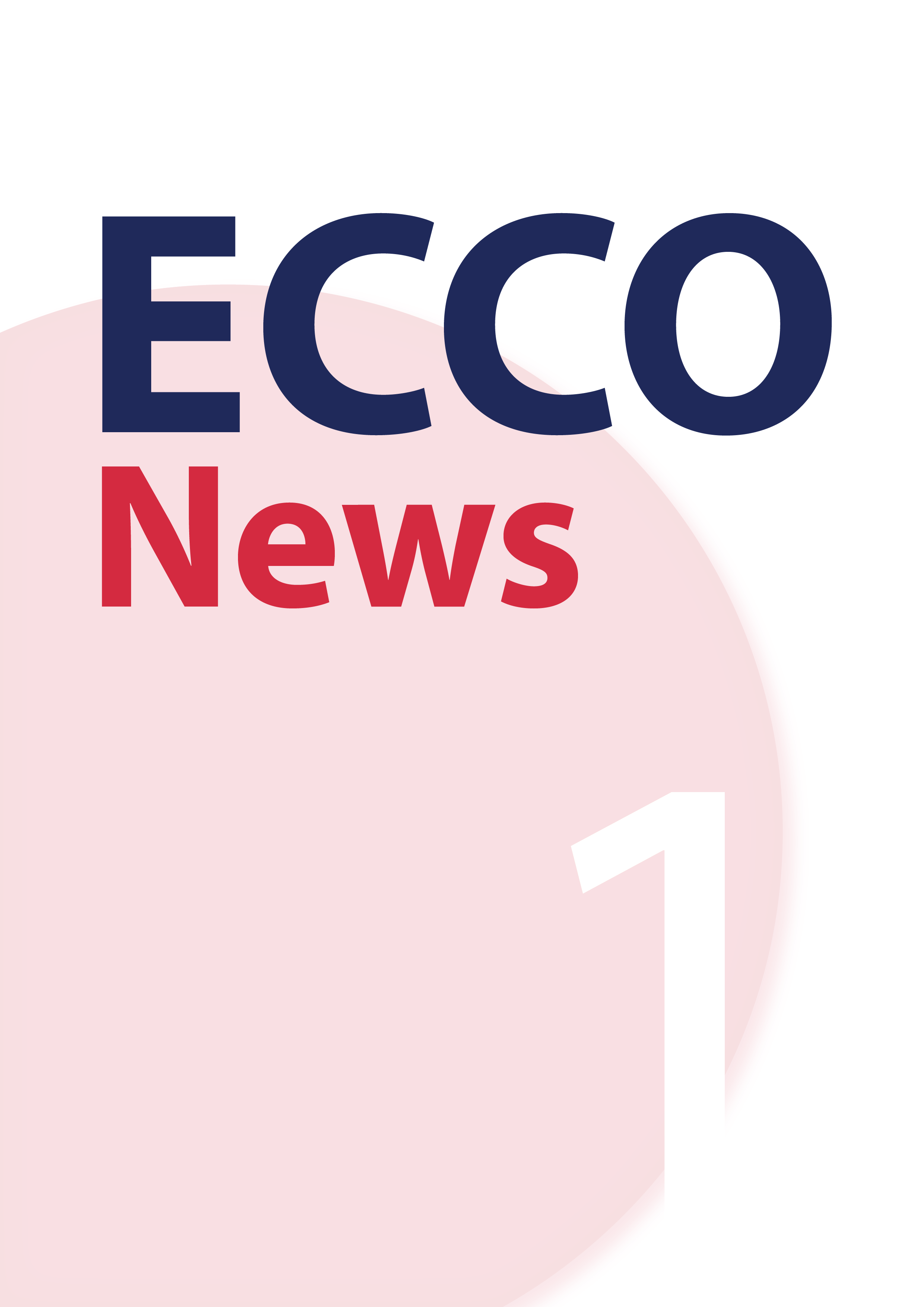 Cover of the ECCO News Winter Issue: &bdquo;Volume 21, Issue 1&ldquo;