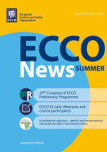 Cover of the ECCO News Winter Issue: &bdquo;Volume 19, Issue 4&ldquo;